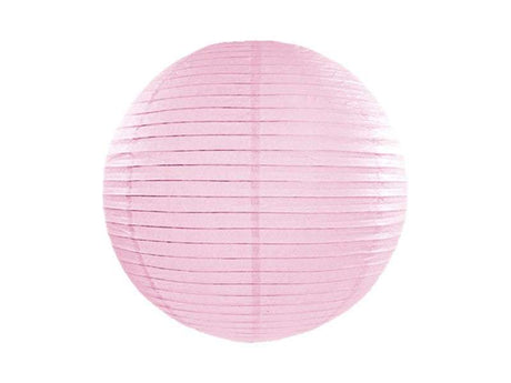 Hellrosa Papierlaterne 25 cm von Partydeco für gemütliche Partystimmung