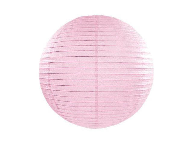 Hellrosa Papierlaterne 35 cm für gemütliche Partybeleuchtung innen und außen