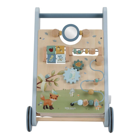Aktivitäten Laufwagen Forest Friends Holzspielzeug für Kinder ab 12 Monaten