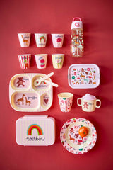Lunchbox/ ABC Print pink 800 ml