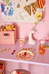 Teller/ Pink ABC Print 350ml