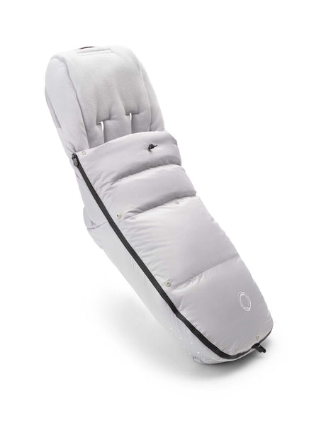 High Performance Fußsack Nebelgrau für Kinderwagen, warm, wasserfest und atmungsaktiv
