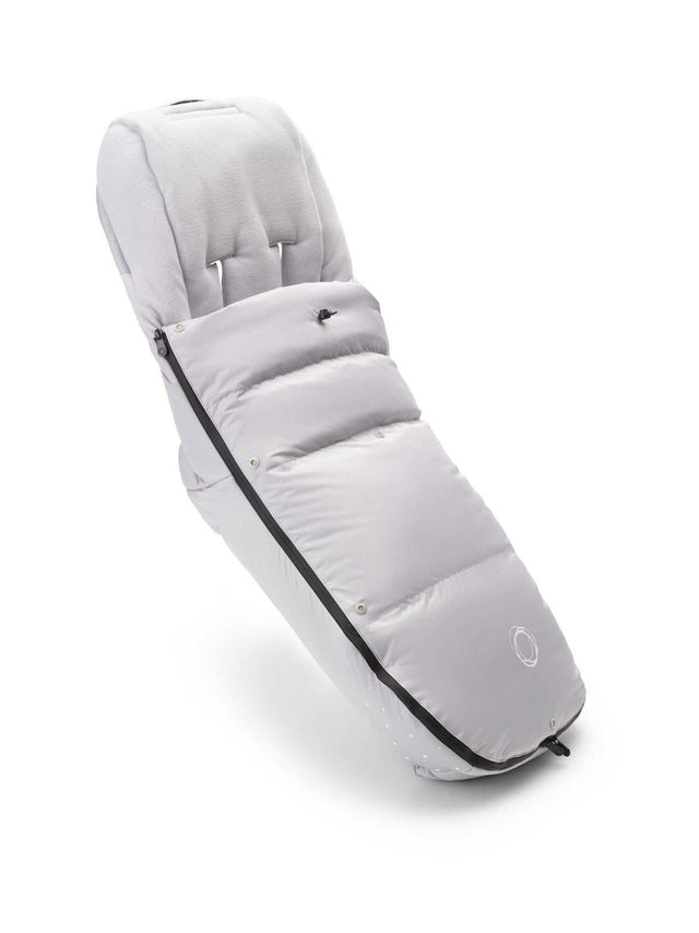 High Performance Fußsack Nebelgrau für Kinderwagen, warm, wasserfest und atmungsaktiv