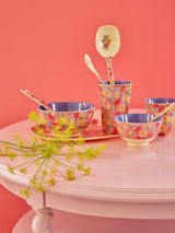 Mittlere Melaminschale/ Swedish Flower Pink