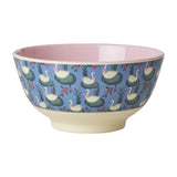 Mittlere Schale aus Melamin mit Schwan Print, vielseitig für Frühstück und Snacks, langlebig und spülmaschinenfest