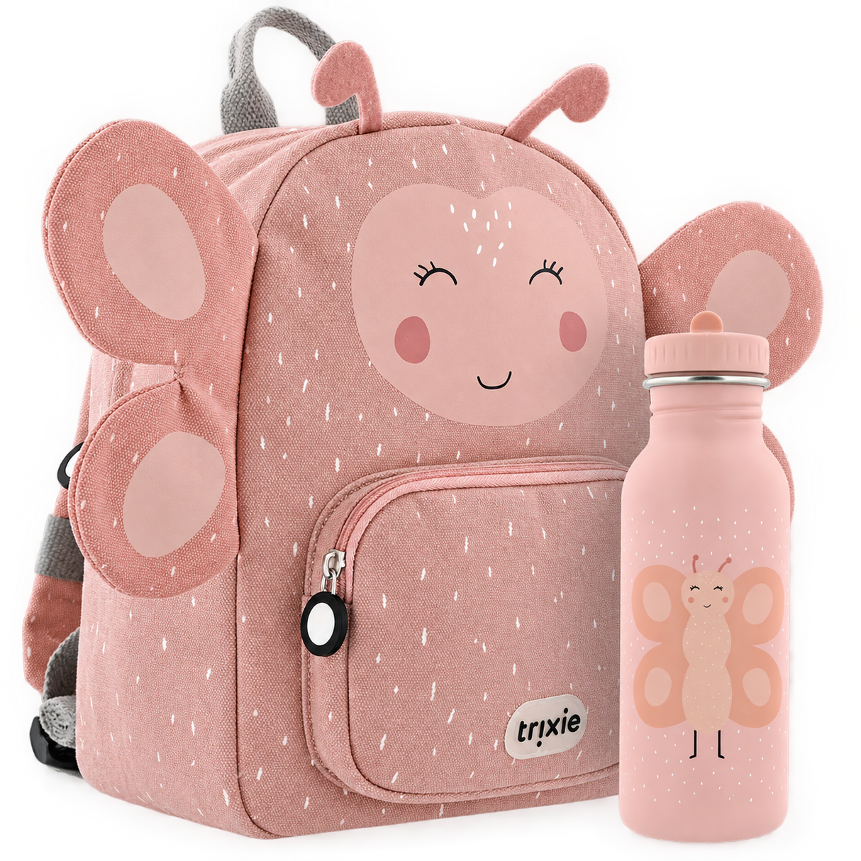 Schulset - Rucksack & Trinkflasche -  Mrs. Butterfly
