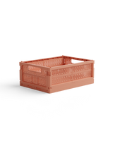 Peachy Aufbewahrungsbox midi aus recyceltem Plastik, faltbar und stapelbar, 33x24x13 cm