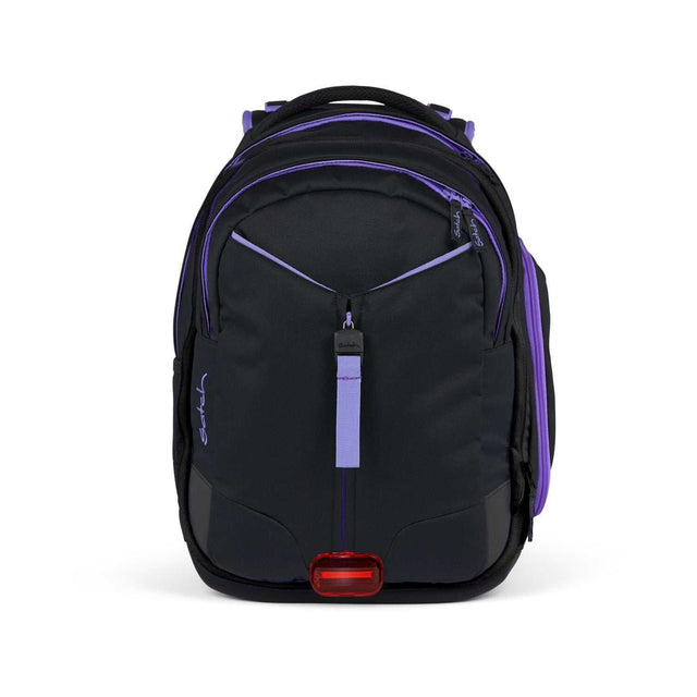 Schulrucksack Purple Phantom in lila mit ergonomischem Design, extra Fronttasche und 5 Liter Erweiterung, nachhaltig aus recyceltem Material