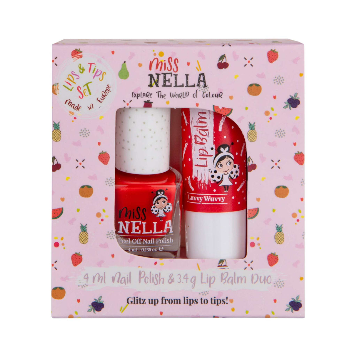 Duo Pack Luvvy Wuvvy + MN07 Kinder Make-Up Set mit bunten Farben und glänzendem Design