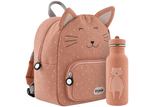 Schulset - Rucksack & Trinkflasche - Mrs. Cat