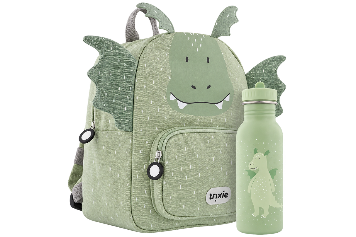 Schulset - Rucksack & Trinkflasche - Mr. Dragon