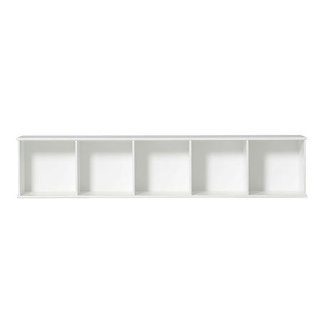 Wood Regal 5x1 kleines nordisches Kastenregal von Oliver Furniture in Eiche mit Ledergriffen