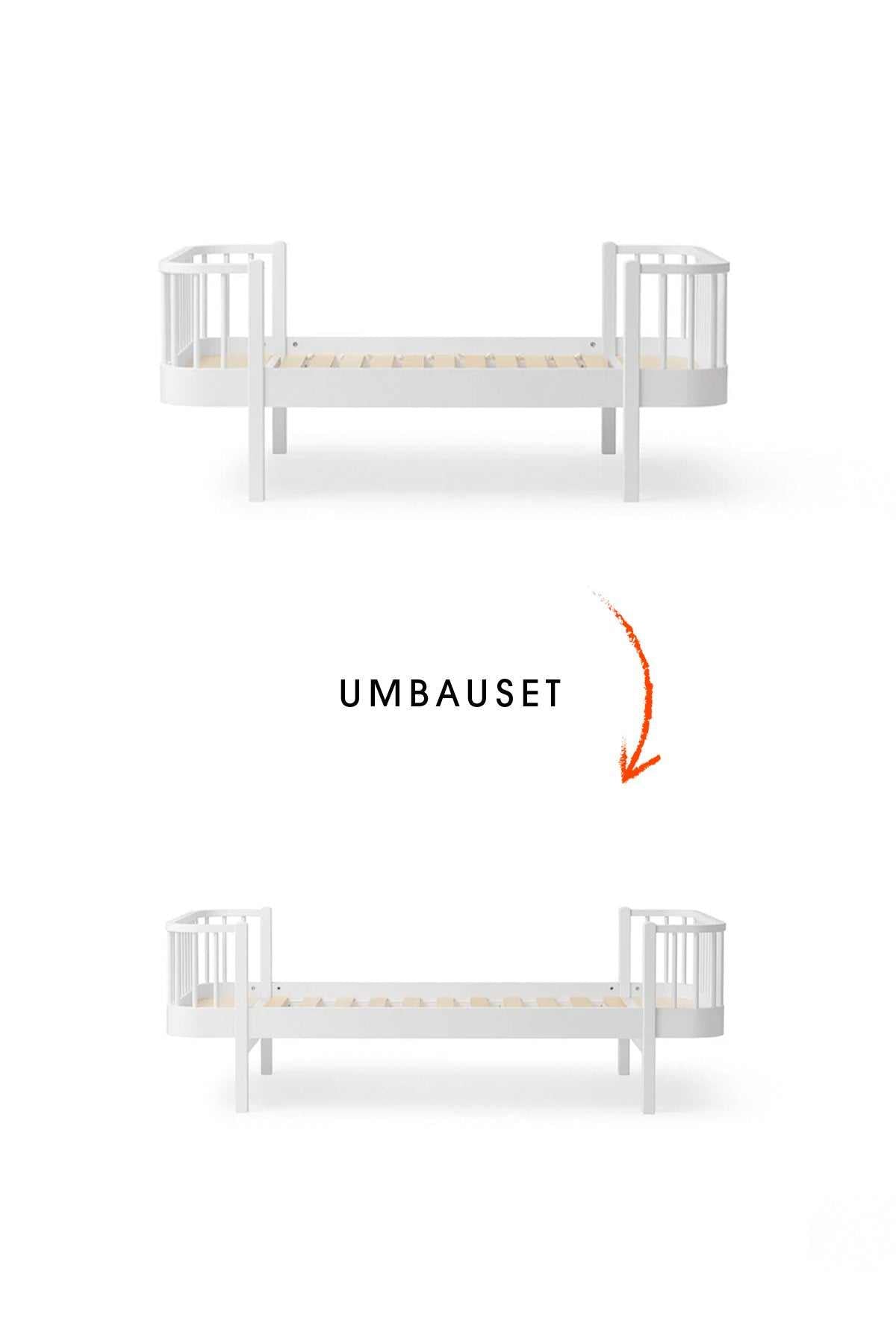 Wood Umbau-Set von Original Juniorbett zum Einzelbett