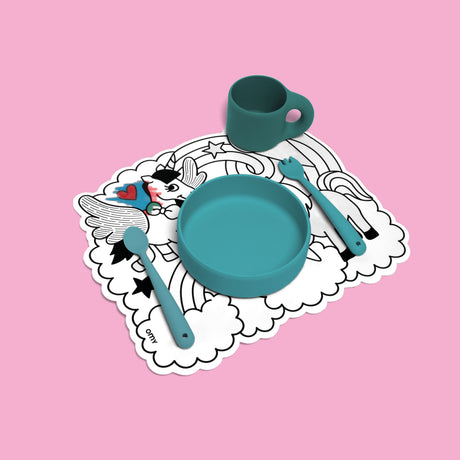 Magic Tisch- Set Lily mit zauberhaftem Einhorn und wasseraktivem Malstift für kreative Kinder