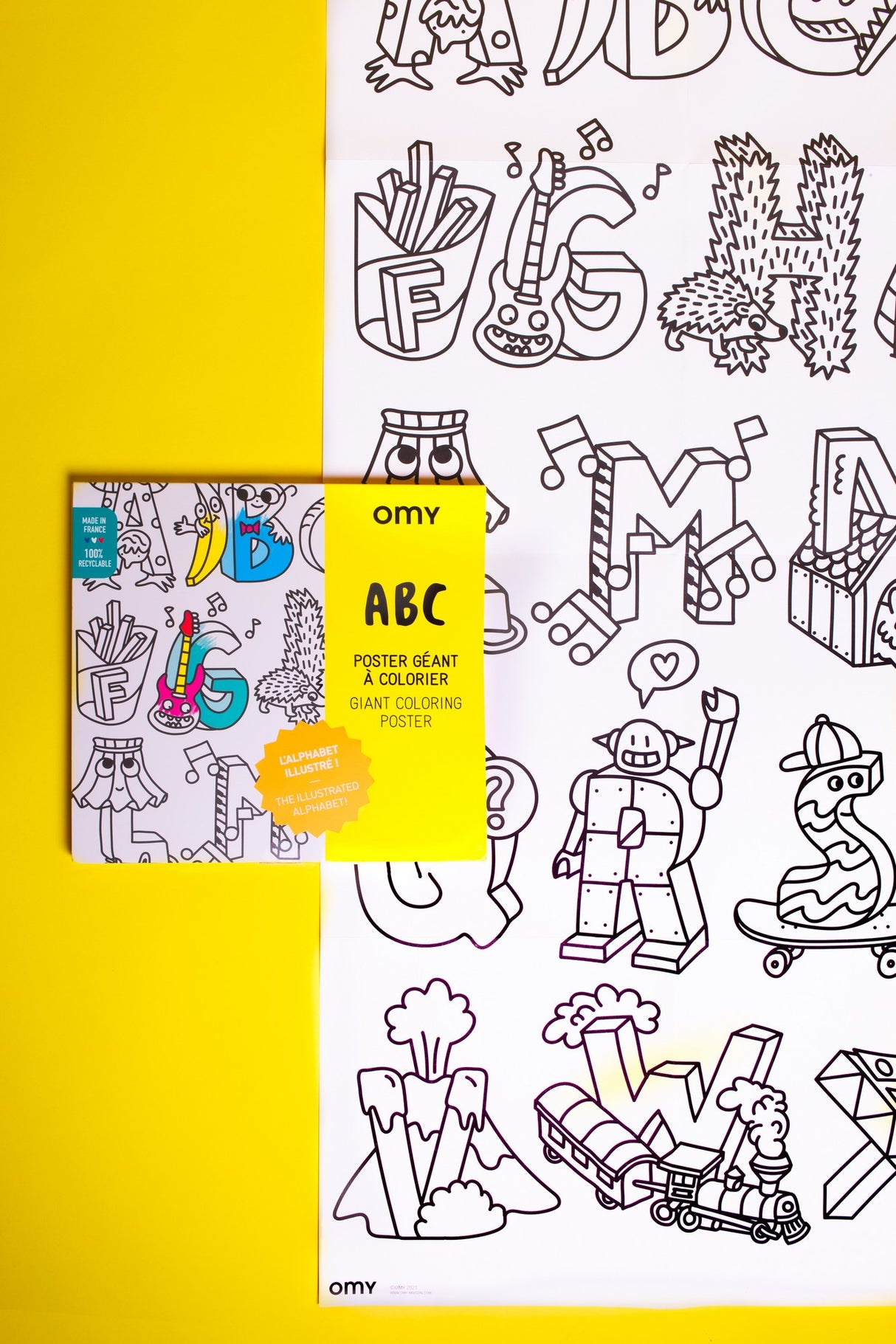 Giant Coloring  Poster/ Abc