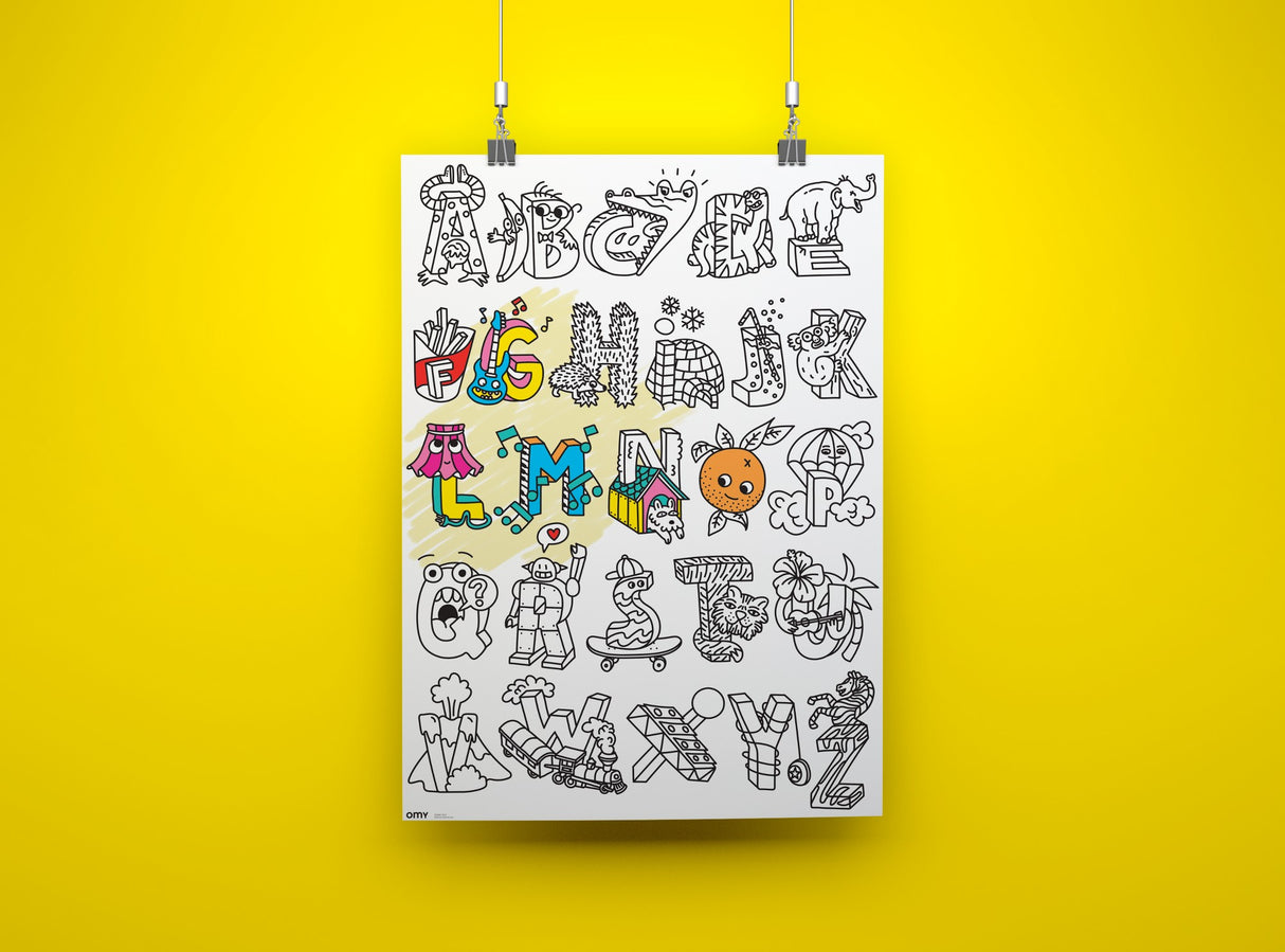 Giant Coloring  Poster/ Abc