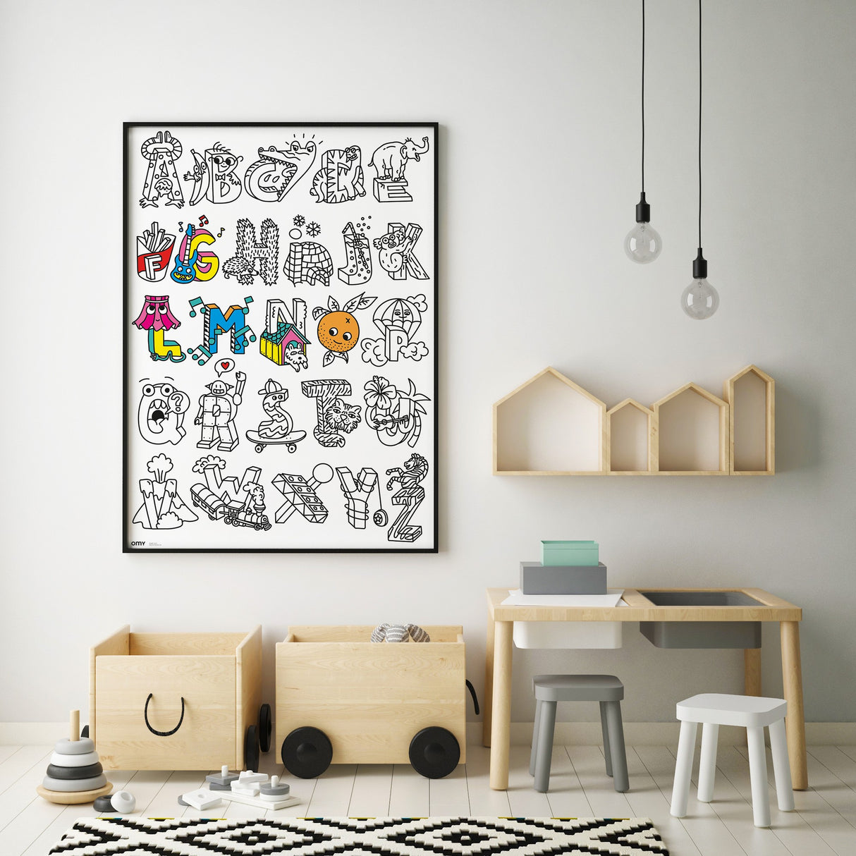 Giant Coloring  Poster/ Abc