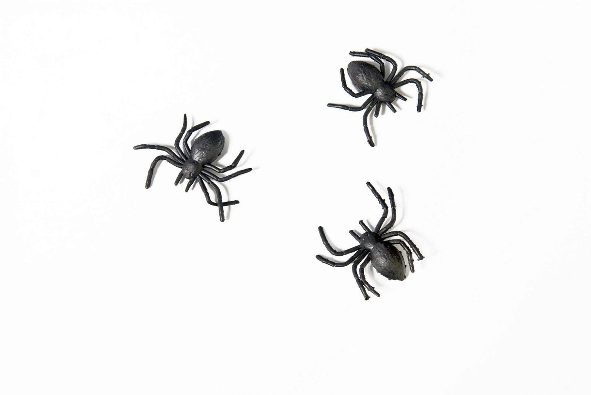 Plastikspinnen Halloween Deko-Accessoires von PartyDeco, 10 Stück Packung
