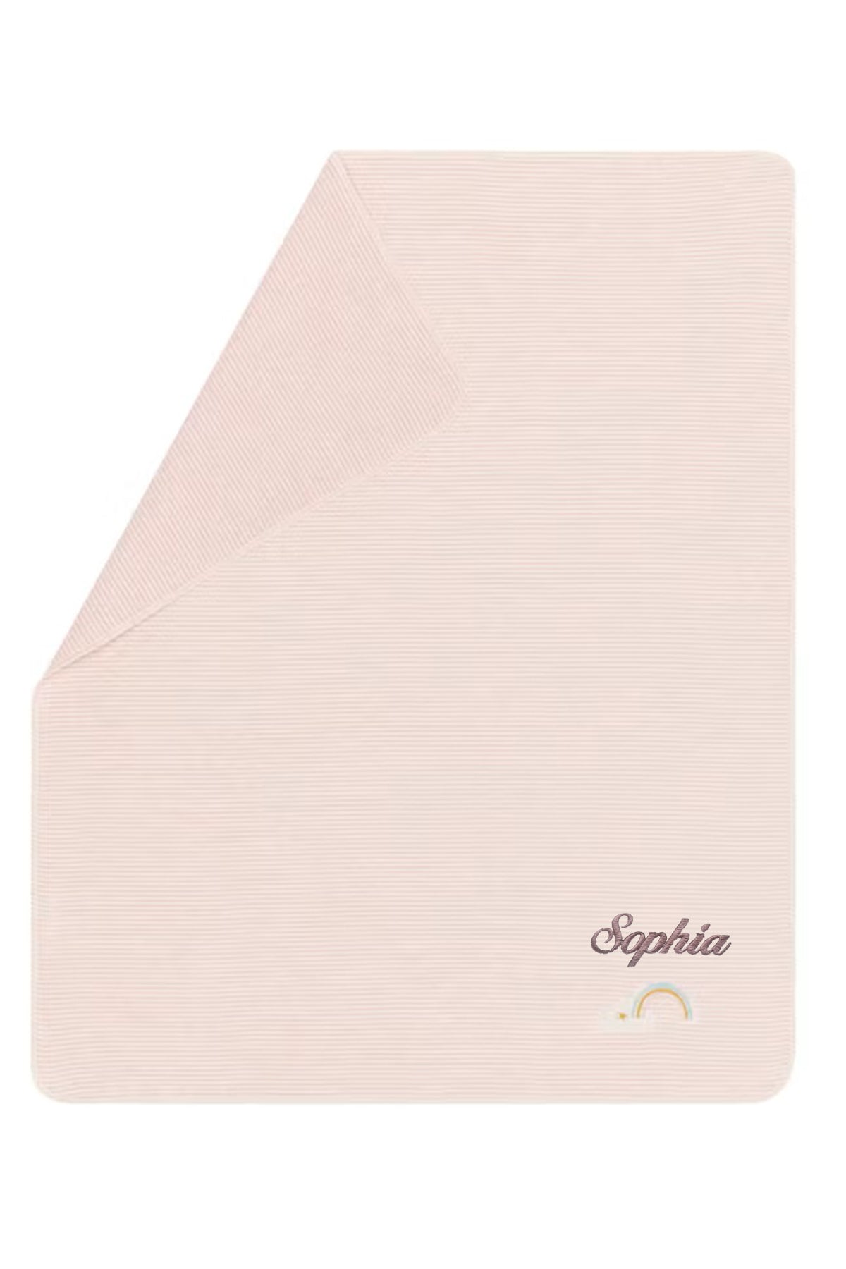 Babydecke Regenbogen/ rosa