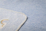 Babydecke Regenbogen/ blau