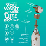 Trinkflasche Bestie- Kuh