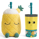 Trinkbecher mit Plüschbezug - Pip der Ananas -Fuzzie