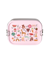 Lunchbox/ ABC Print pink 800 ml
