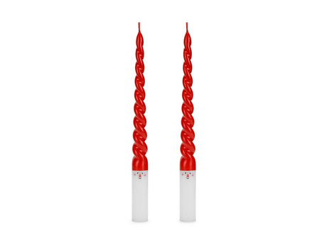Weihnachtsmann Stabkerzen 25 cm Partydeco festliche Deko 2 Stück