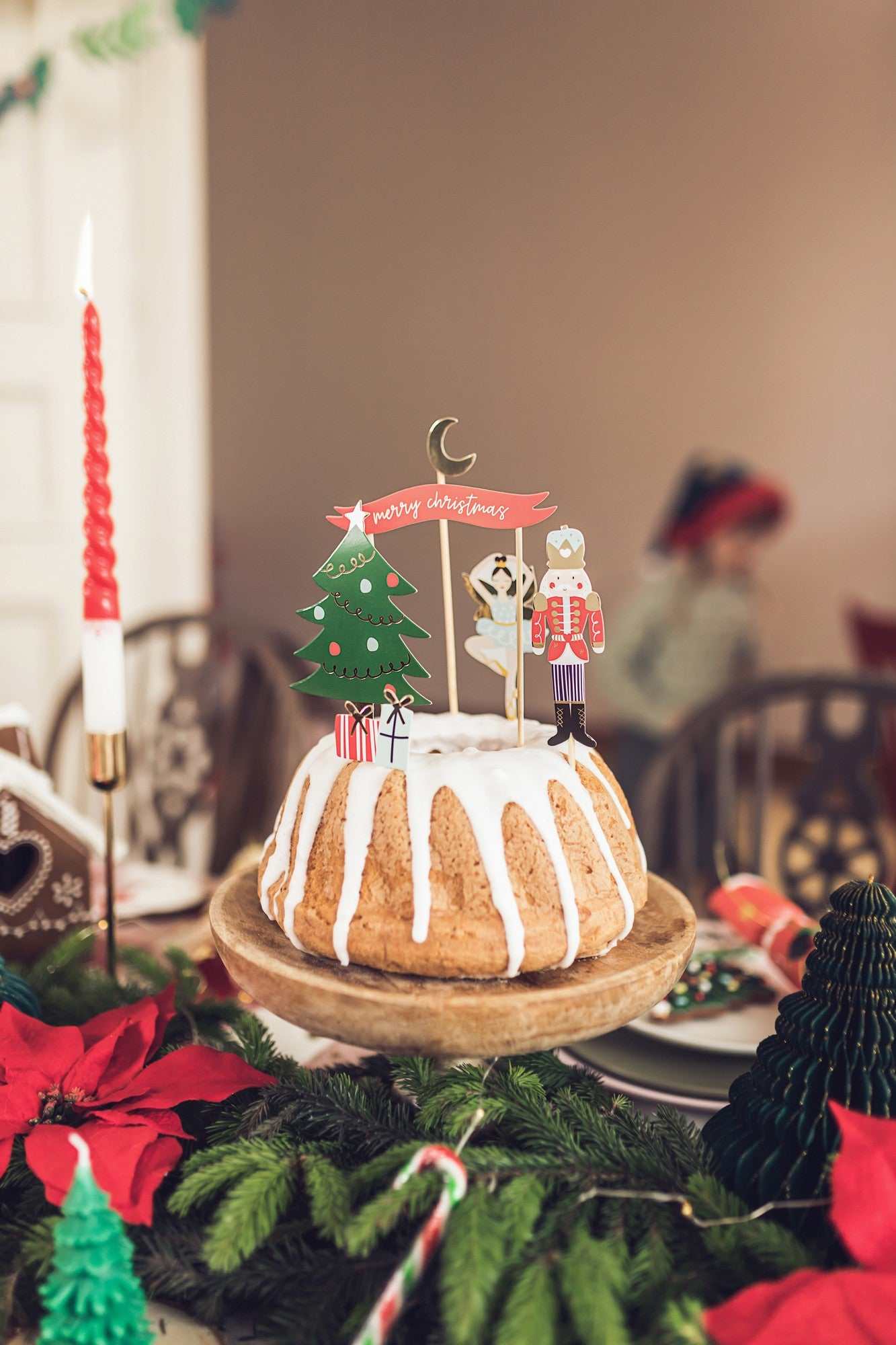 Stabkerzen Weihnachtsmann