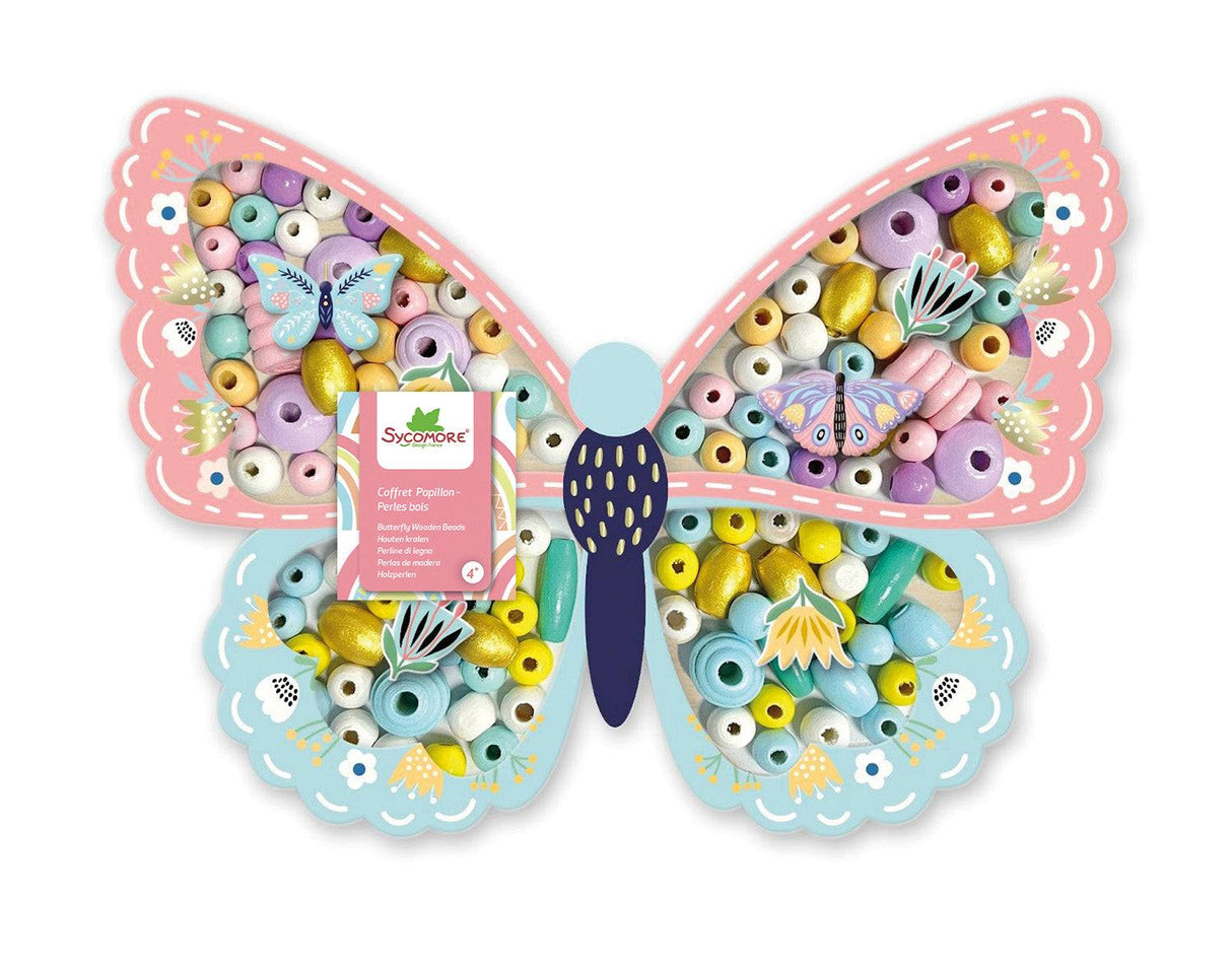Holzperlen- Schmetterling