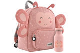 Schulset - Rucksack klein & Trinkflasche 350ml - Mrs. Butterfly