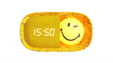 Dreamy Clock Smiley - Wecker und Nachtlicht Gelb