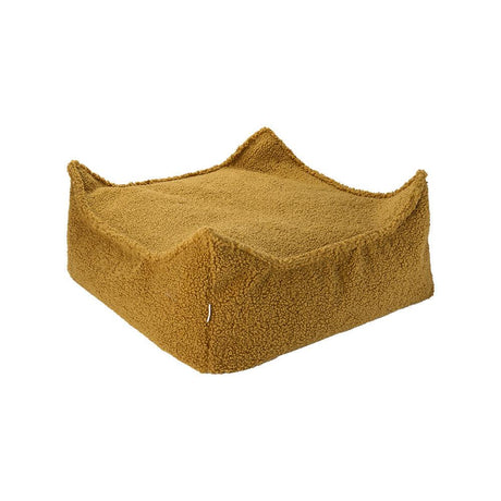 Quadratische Wigiwama Bodenkissen aus OEKO-TEX®-zertifiziertem Cordsamt mit EPS-Perlenfüllung, 60x60x20 cm, abnehmbarem waschbarem Bezug.