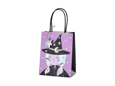Geschenktasche Hexe Halloweenparty Deko-Accessoire PartyDeco 8x14x18 cm