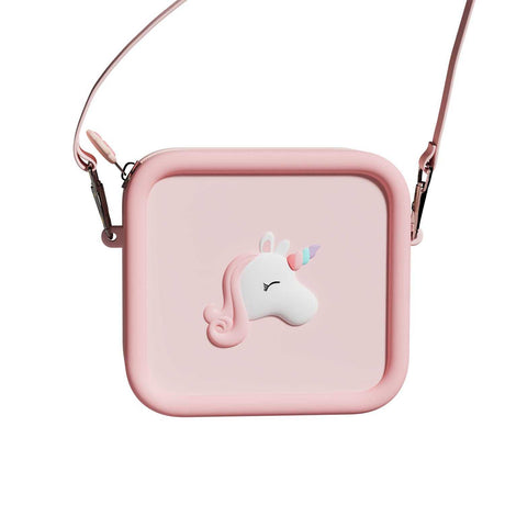 Einhorn-Silikon-Tasche zur sicheren Aufbewahrung von Zoofamily Kameras mit Trageriemen und robustem Design