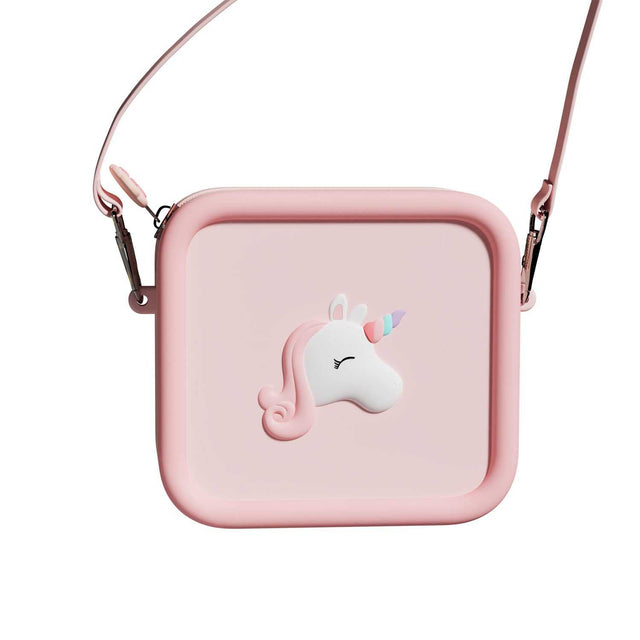 Einhorn-Silikon-Tasche zur sicheren Aufbewahrung von Zoofamily Kameras mit Trageriemen und robustem Design