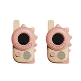 Dino pink Walkie Talkies für Kinder mit Taschenlampe und digitaler Anzeige, silikongriff, 3 km Reichweite