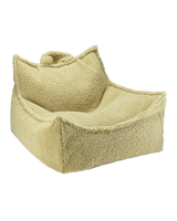 grüner wigiwama Sitzsack Bezug aus OEKO-TEX® zertifiziertem Teddy-Stoff