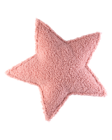 Pink guava star-shaped cushion made of soft teddy fabric with micro-cluster filling, eco-friendly and washable Star Cushion