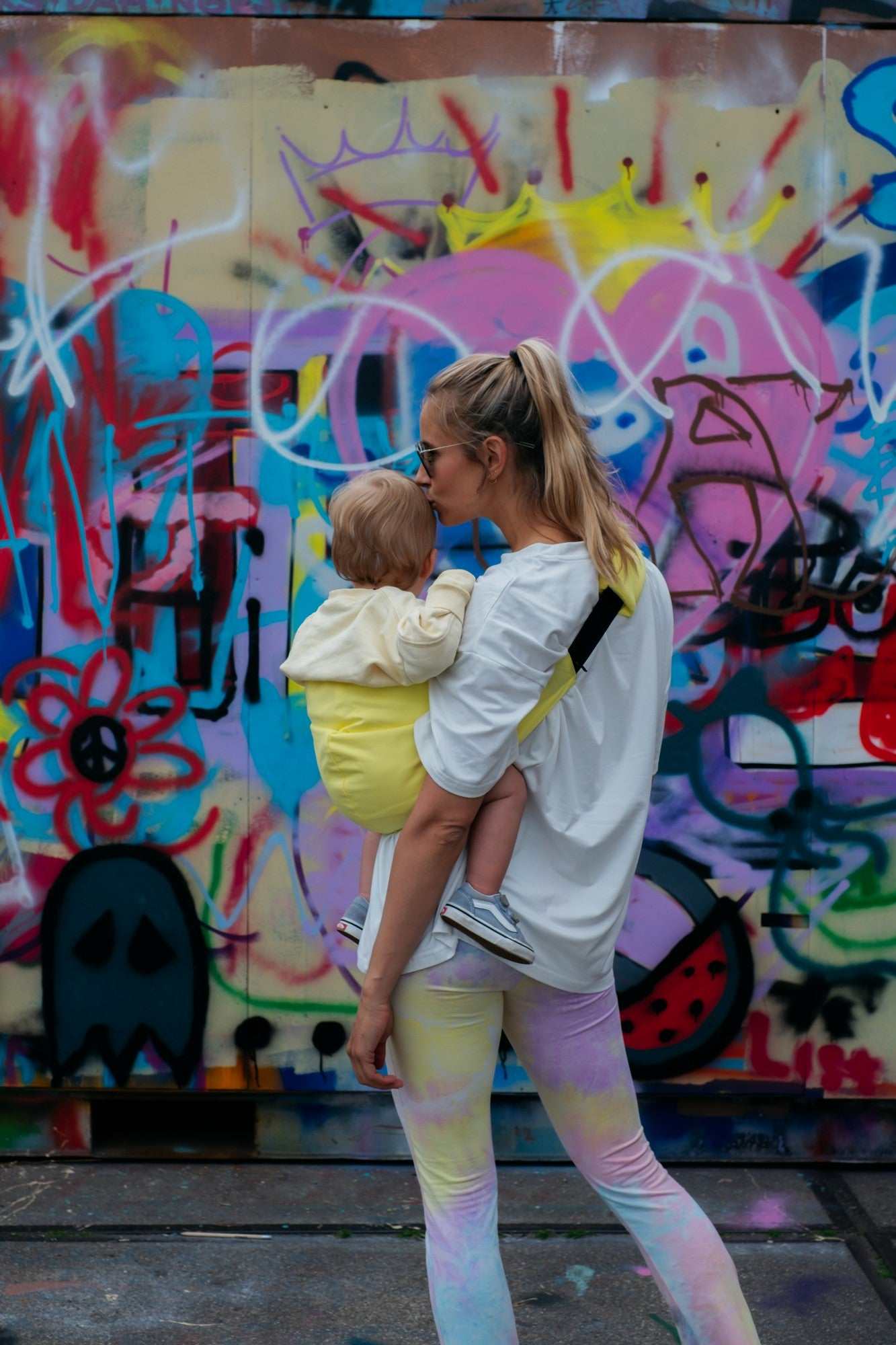 Kindertrage Leinen/ Lemon