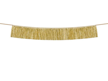 Gold Girlande Quasten Dekoration, 20x135 cm, vielseitig für Partys