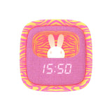 Wecker mit Nachtlicht- Zebra Pink