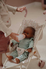 Puppenbuggy aus Metall/ Soft Flowers