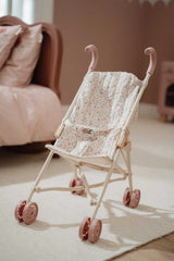 Puppenbuggy aus Metall/ Soft Flowers