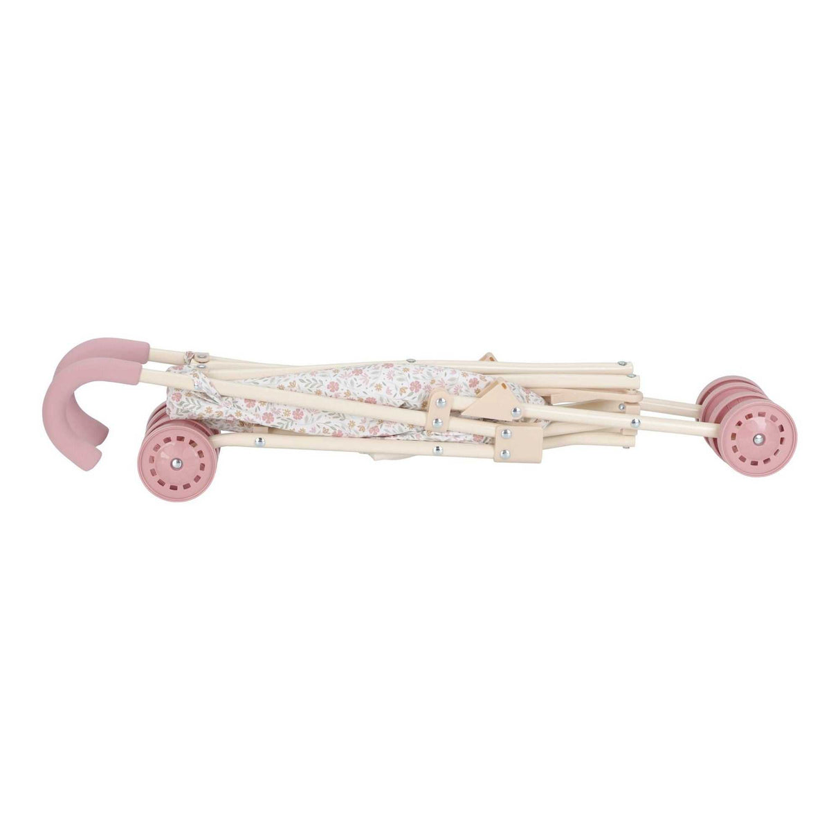 Puppenbuggy aus Metall/ Soft Flowers