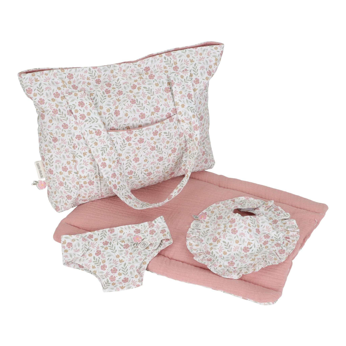 Puppenwickeltasche/ Soft Flowers