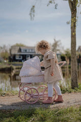 Metall Puppenwagen/ Soft Flowers