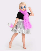 Disco Kostüm/ Silber 6-8 Jahre
