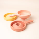 Sensorik Trichter-Set Coral/Yellow