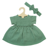 Musselin - Puppenkleid 28-35 cm